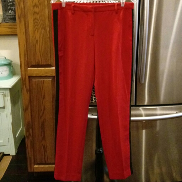 Narciso Rodriguez Pants - Narciso Rodriguez Red & Black Pants Size 6